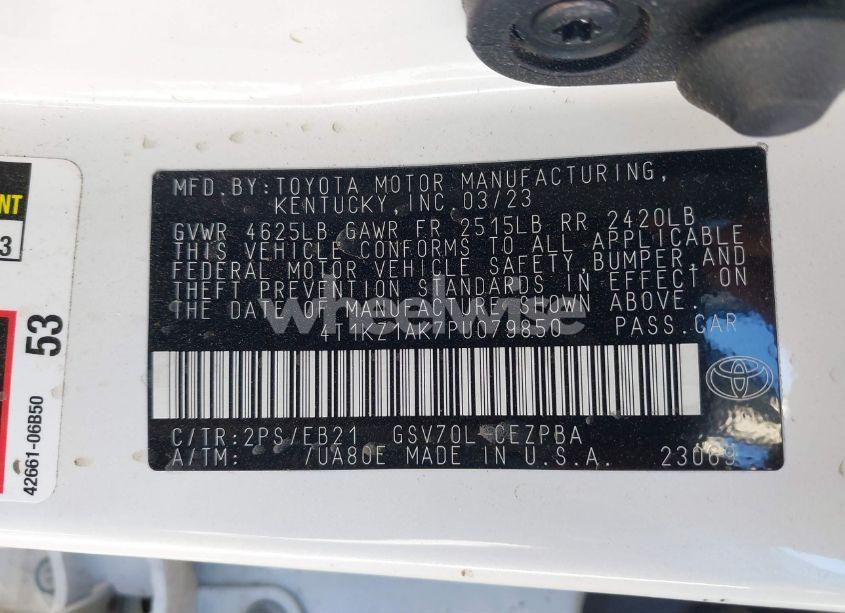 Photo 9 of 2023 Toyota Camry TRD (VIN 4T1KZ1AK7PU079850)