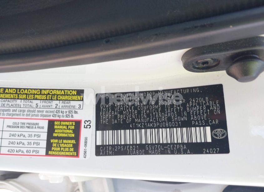 Photo 9 of 2023 Toyota Camry TRD (VIN 4T1KZ1AK9PU080031)