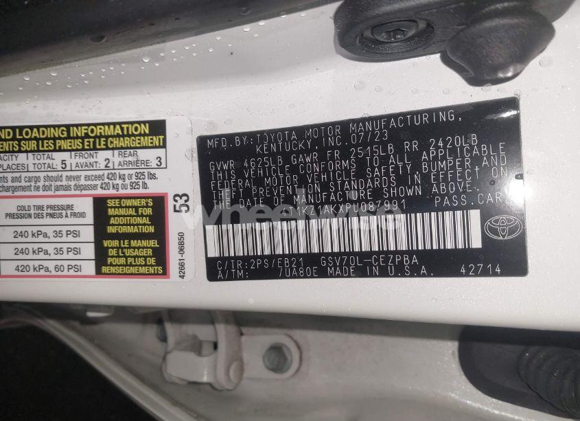 Photo 9 of 2023 Toyota Camry TRD (VIN 4T1KZ1AKXPU087991)