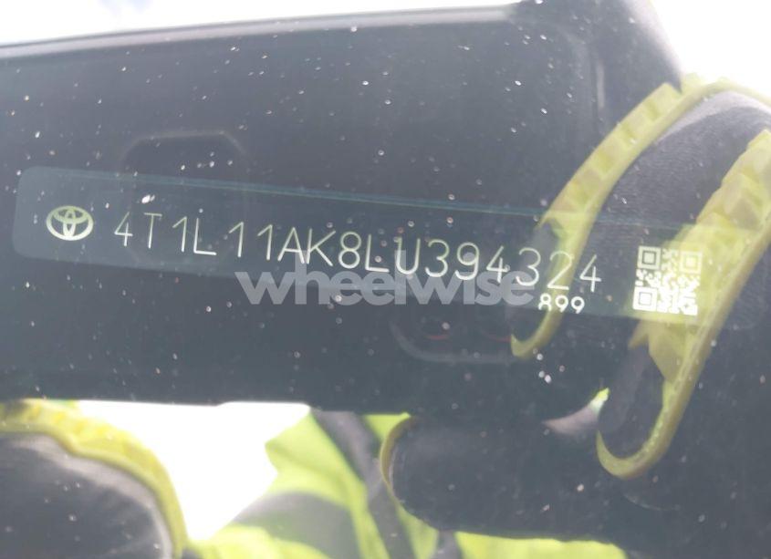 Photo 9 of 2020 Toyota Camry LE (VIN 4T1L11AK8LU394324)