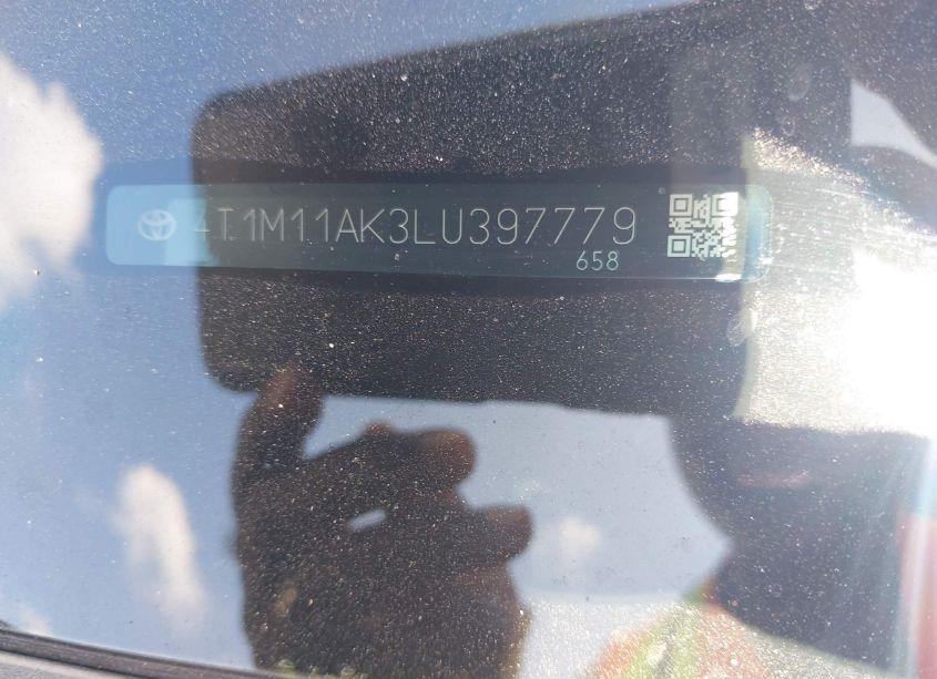 Photo 9 of 2020 Toyota Camry SE (VIN 4T1M11AK3LU397779)