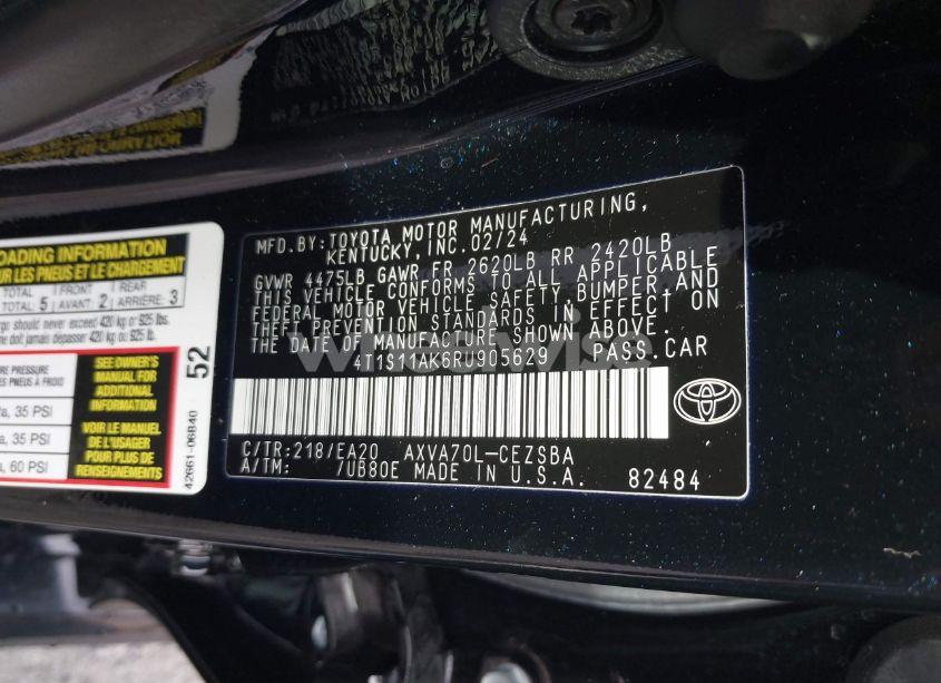 Photo 9 of 2024 Toyota Camry SE (VIN 4T1S11AK6RU905629)