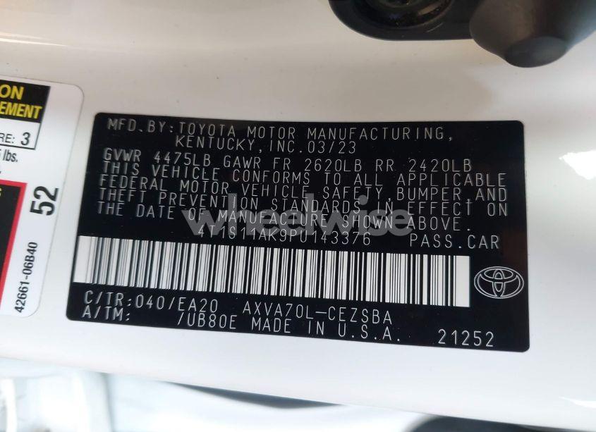 Photo 9 of 2023 Toyota Camry SE (VIN 4T1S11AK9PU143376)