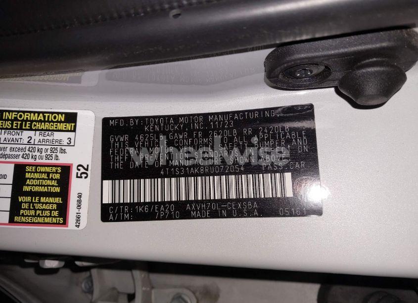 Photo 9 of 2024 Toyota Camry HYBRID SE (VIN 4T1S31AK8RU072054)