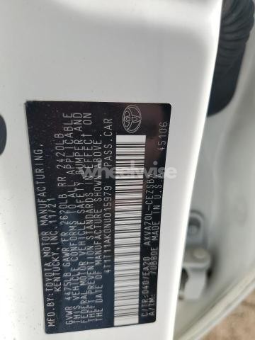 Photo 11 of 2022 TOYOTA CAMRY SE (VIN 4T1T11AK0NU015979)