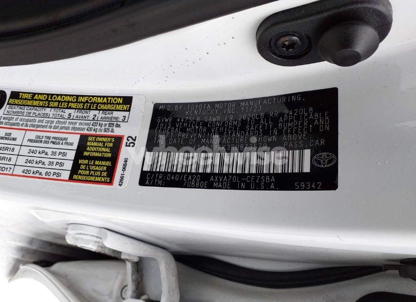 Photo 9 of 2024 Toyota Camry SE (VIN 4T1T11AK3RU873579)