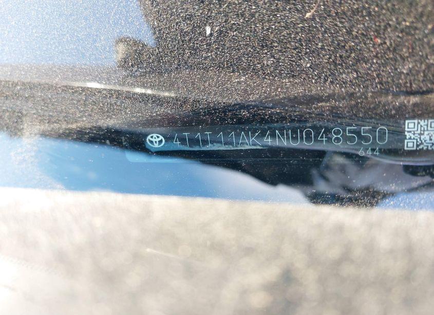 Photo 9 of 2022 Toyota Camry SE (VIN 4T1T11AK4NU048550)