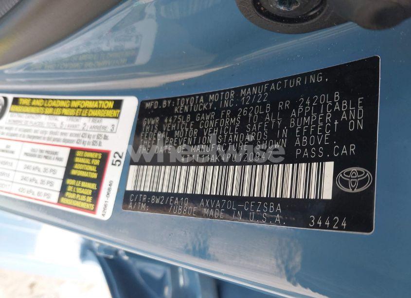 Photo 9 of 2023 Toyota Camry SE (VIN 4T1T11AK4PU120947)