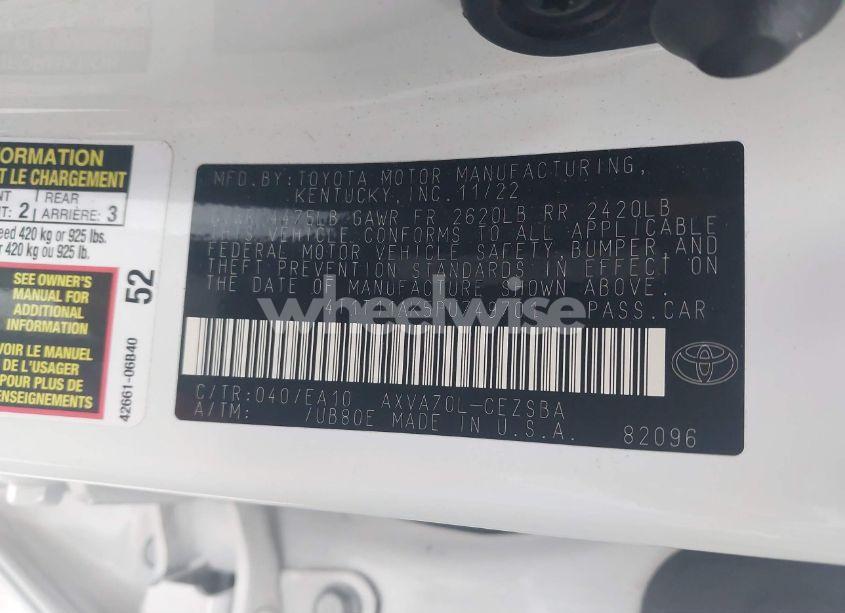 Photo 9 of 2023 Toyota Camry SE (VIN 4T1T11AK5PU749701)