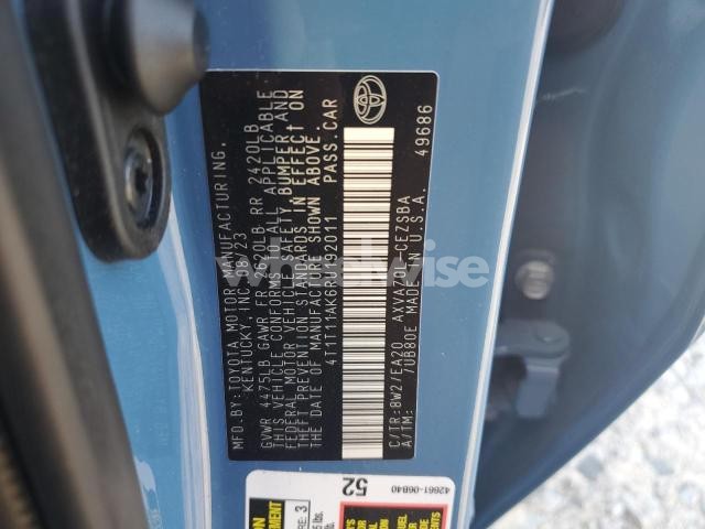 Photo 12 of 2024 TOYOTA CAMRY SE NIGHT SHADE (VIN 4T1T11AK6RU192011)