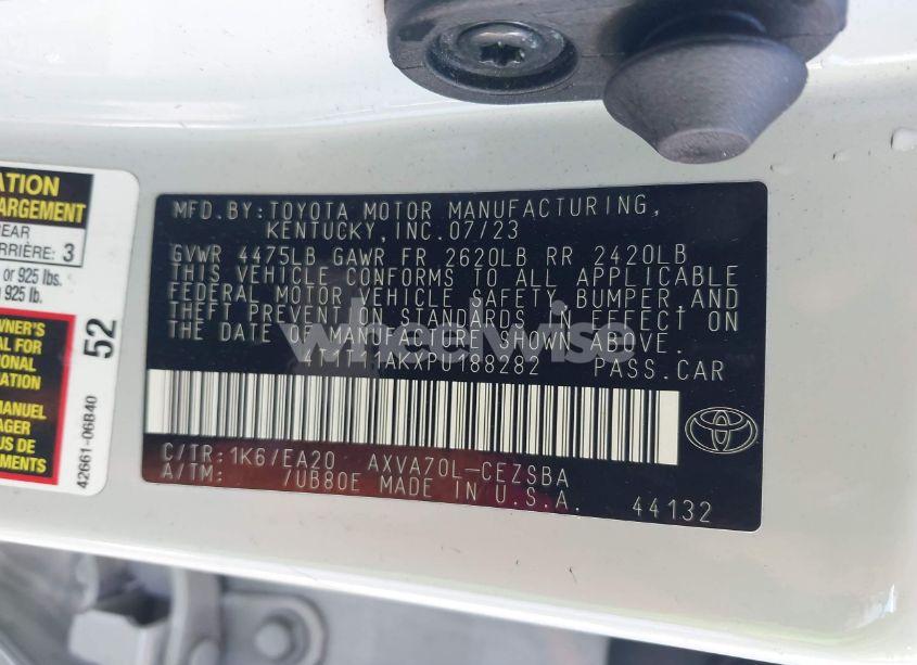 Photo 9 of 2023 Toyota Camry SE/SE NIGHTSHADE EDITION (VIN 4T1T11AKXPU188282)