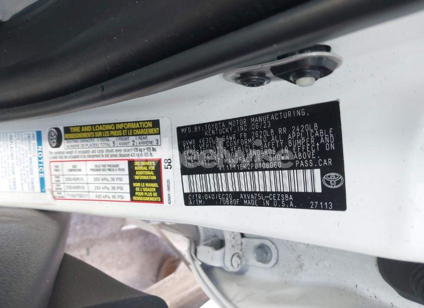 Photo 9 of 2023 Toyota Camry SE NIGHTSHADE EDITION AWD (VIN 4T1T11BK2PU106060)