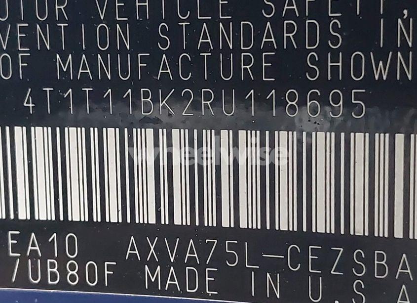 Photo 9 of 2024 Toyota Camry SE (VIN 4T1T11BK2RU118695)