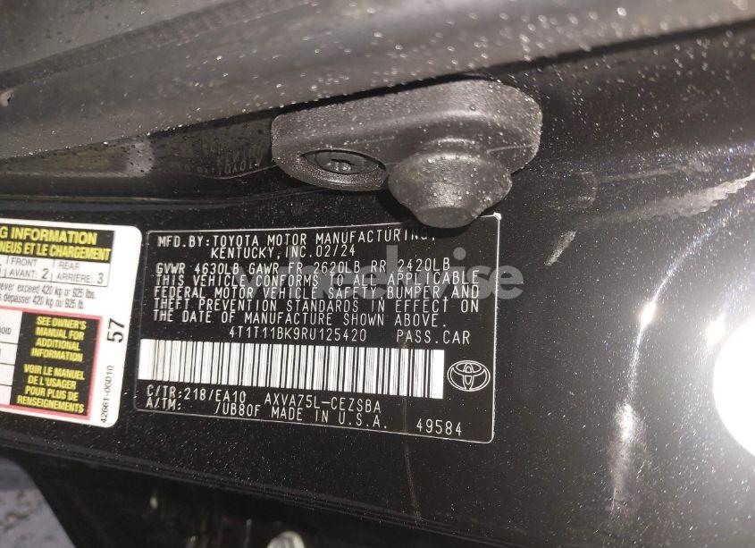 Photo 9 of 2024 Toyota Camry SE (VIN 4T1T11BK9RU125420)