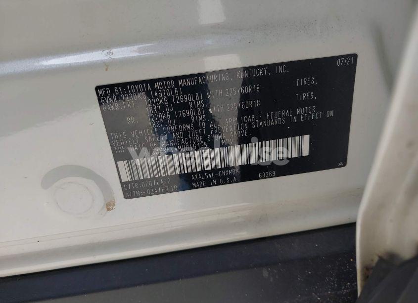 Photo 9 of 2021 Toyota Rav4 HYBRID XLE PREMIUM (VIN 4T3B6RFV4MU046155)