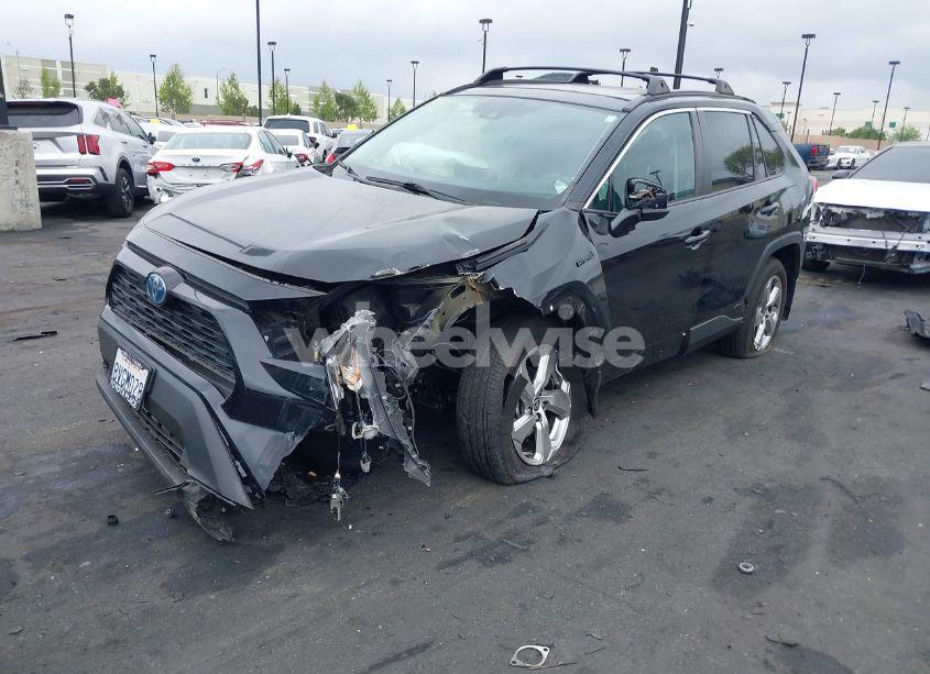 Photo 2 of 2021 Toyota Rav4 HYBRID XLE PREMIUM (VIN 4T3B6RFV5MU031406)