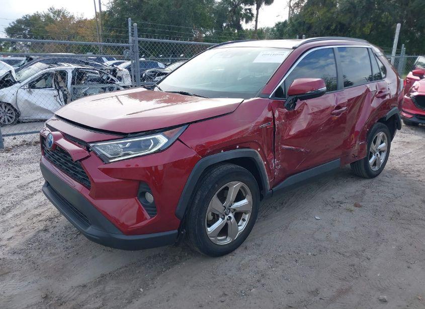 Photo 2 of 2021 Toyota Rav4 HYBRID XLE PREMIUM (VIN 4T3B6RFV6MU013089)