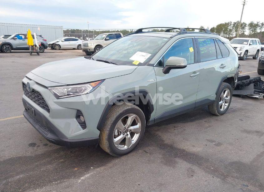 Photo 2 of 2021 Toyota Rav4 HYBRID XLE PREMIUM (VIN 4T3B6RFVXMU054454)