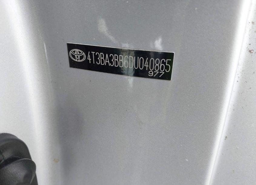 Photo 8 of 2013 Toyota Venza XLE (VIN 4T3BA3BB6DU040865)