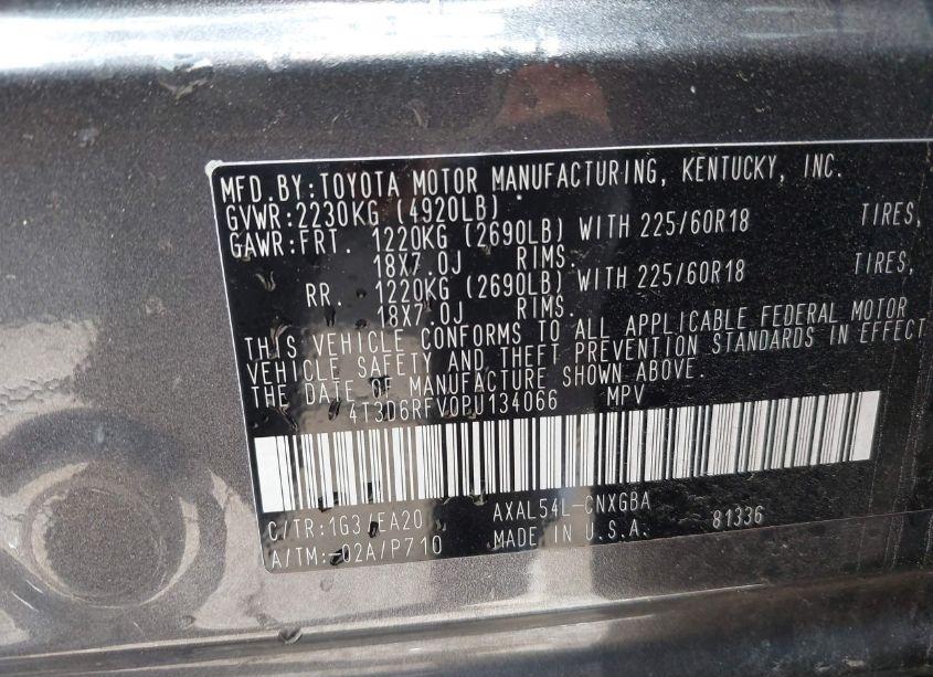 Photo 9 of 2023 Toyota Rav4 HYBRID LIMITED (VIN 4T3D6RFV0PU134066)