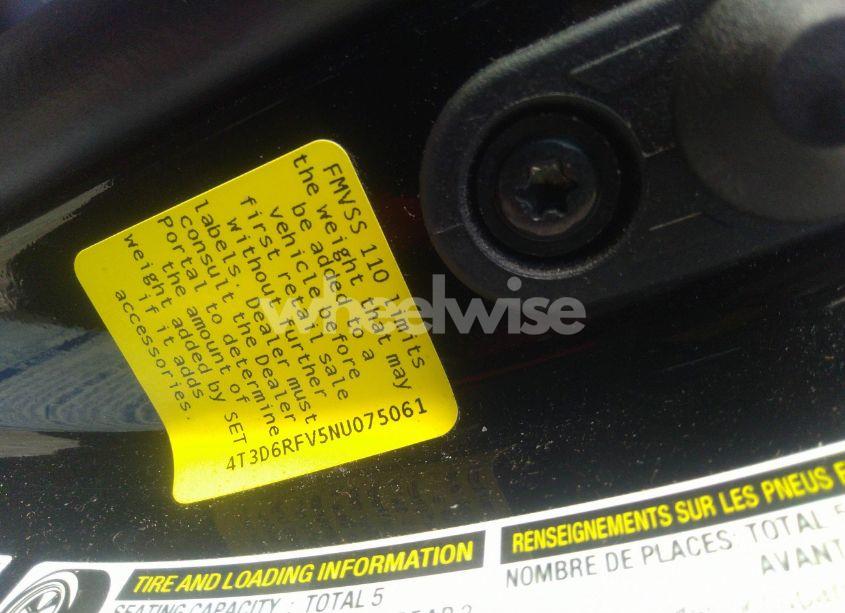 Photo 9 of 2022 Toyota Rav4 HYBRID LIMITED (VIN 4T3D6RFV5NU075061)