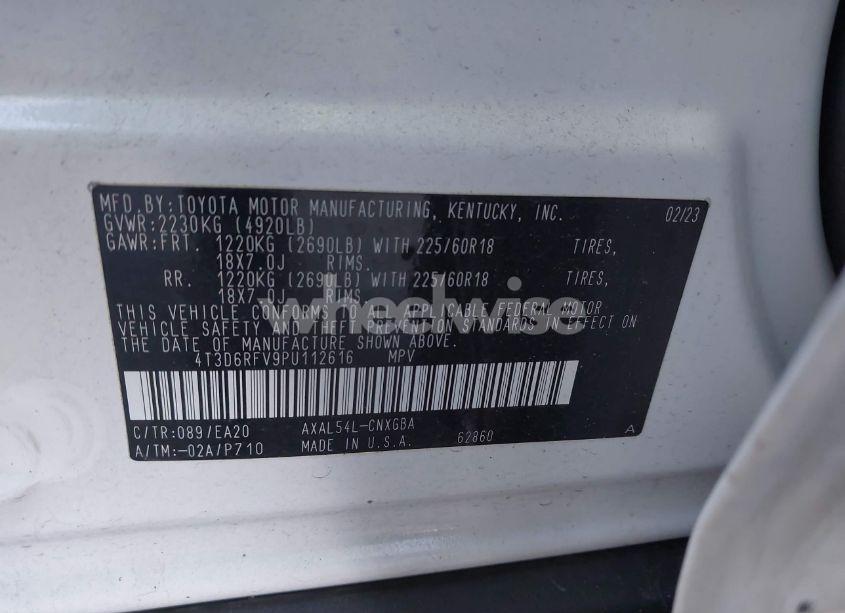 Photo 9 of 2023 Toyota Rav4 HYBRID LIMITED (VIN 4T3D6RFV9PU112616)