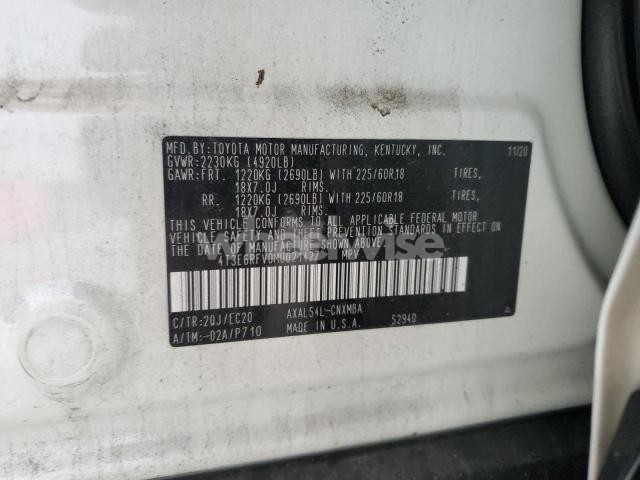 Photo 3 of 2021 TOYOTA RAV4 XSE (VIN 4T3E6RFV0MU021427)