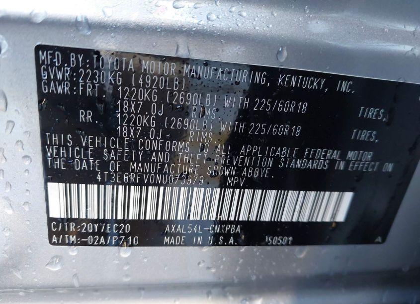 Photo 9 of 2022 Toyota Rav4 HYBRID XSE (VIN 4T3E6RFV0NU073979)