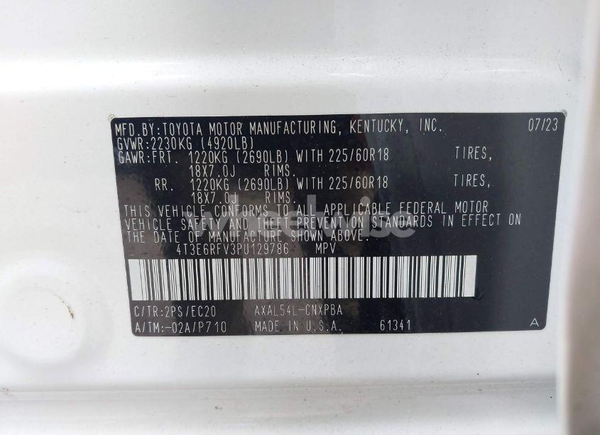 Photo 9 of 2023 Toyota Rav4 HYBRID XSE (VIN 4T3E6RFV3PU129786)