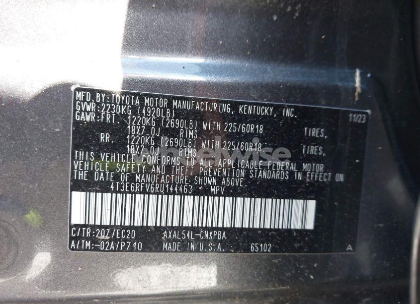 Photo 9 of 2024 Toyota Rav4 HYBRID XSE (VIN 4T3E6RFV6RU144463)