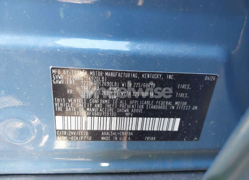 Photo 9 of 2024 Toyota Rav4 HYBRID XSE (VIN 4T3E6RFV6RU159190)