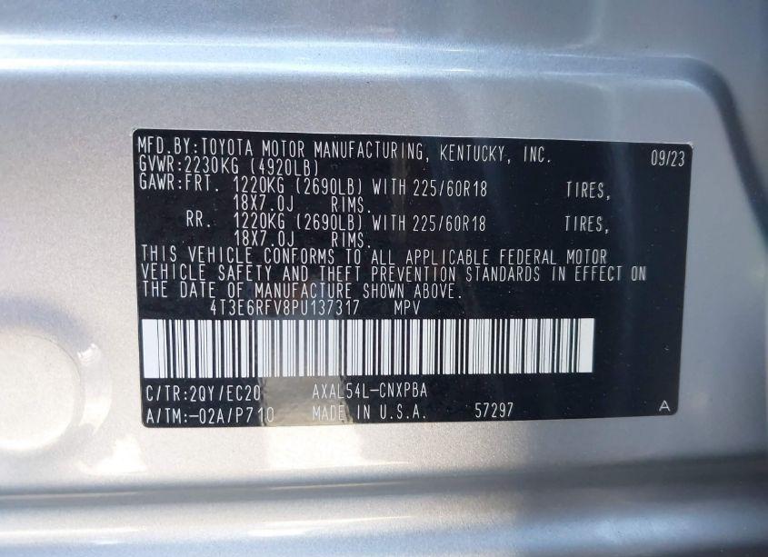 Photo 9 of 2023 Toyota Rav4 HYBRID XSE (VIN 4T3E6RFV8PU137317)