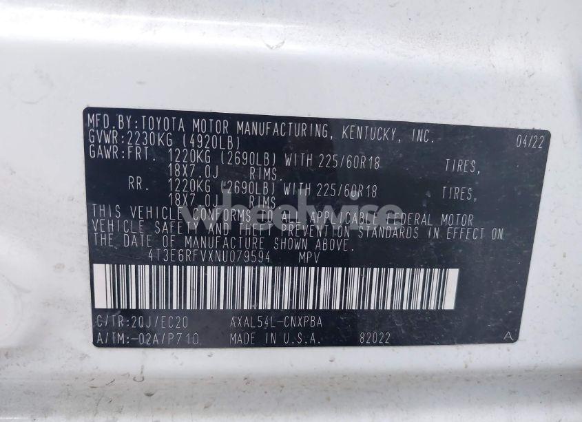 Photo 9 of 2022 Toyota Rav4 HYBRID XSE (VIN 4T3E6RFVXNU079594)