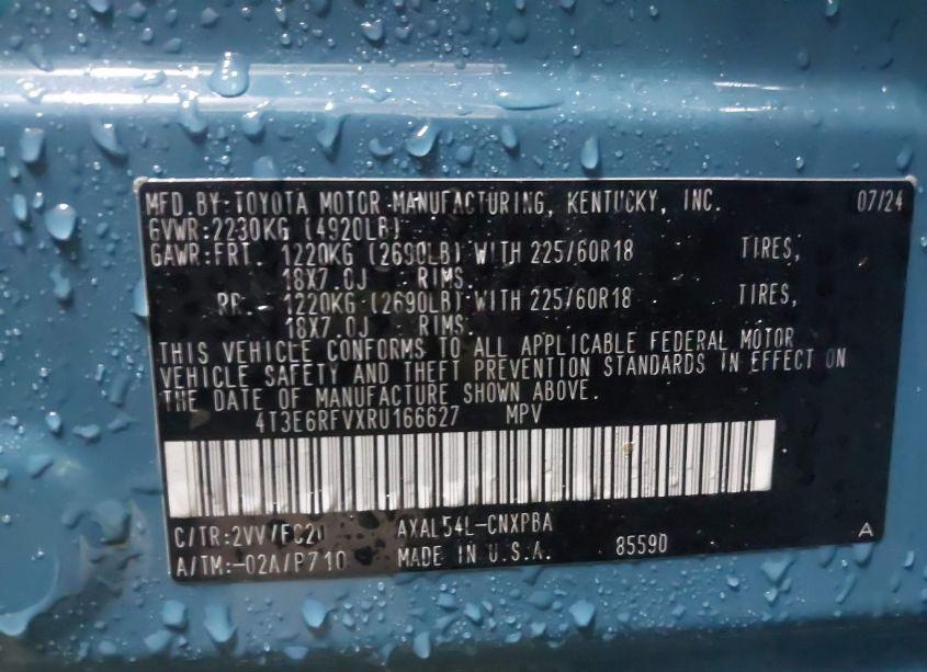 Photo 9 of 2024 Toyota Rav4 HYBRID XSE (VIN 4T3E6RFVXRU166627)