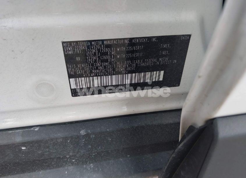 Photo 9 of 2024 Toyota Rav4 HYBRID LE (VIN 4T3LWRFV4RU142301)