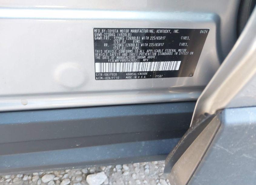 Photo 9 of 2024 Toyota Rav4 HYBRID LE (VIN 4T3LWRFV8RU143922)