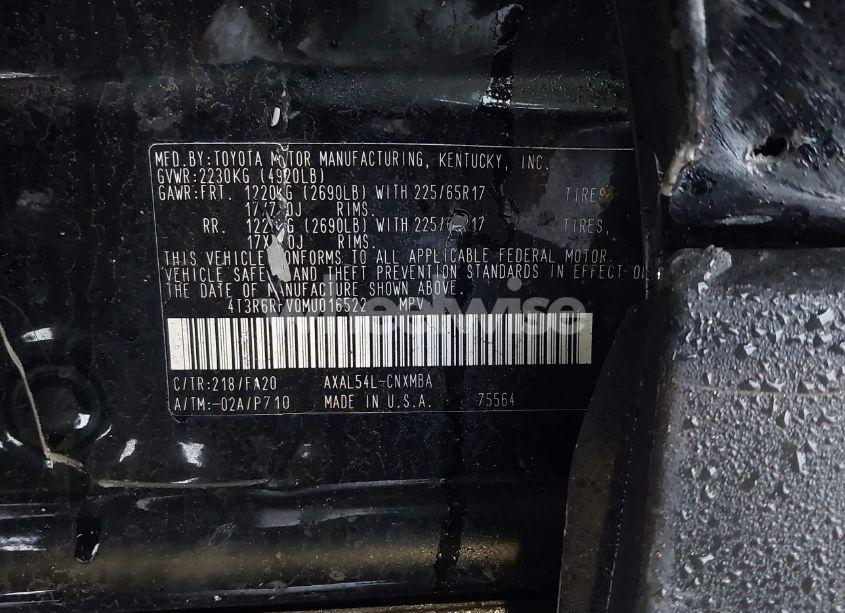 Photo 9 of 2021 Toyota Rav4 HYBRID XLE (VIN 4T3R6RFV0MU016522)