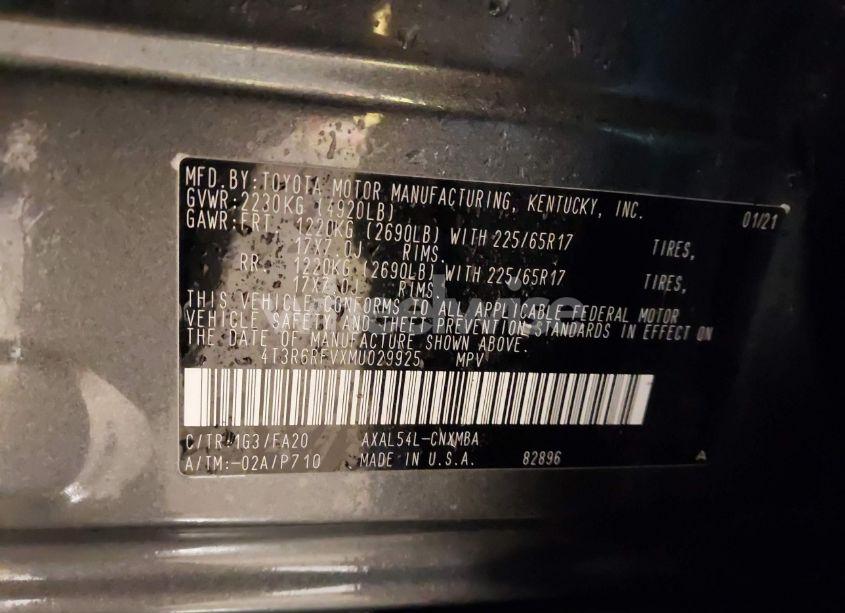 Photo 9 of 2021 Toyota Rav4 HYBRID XLE (VIN 4T3R6RFVXMU029925)