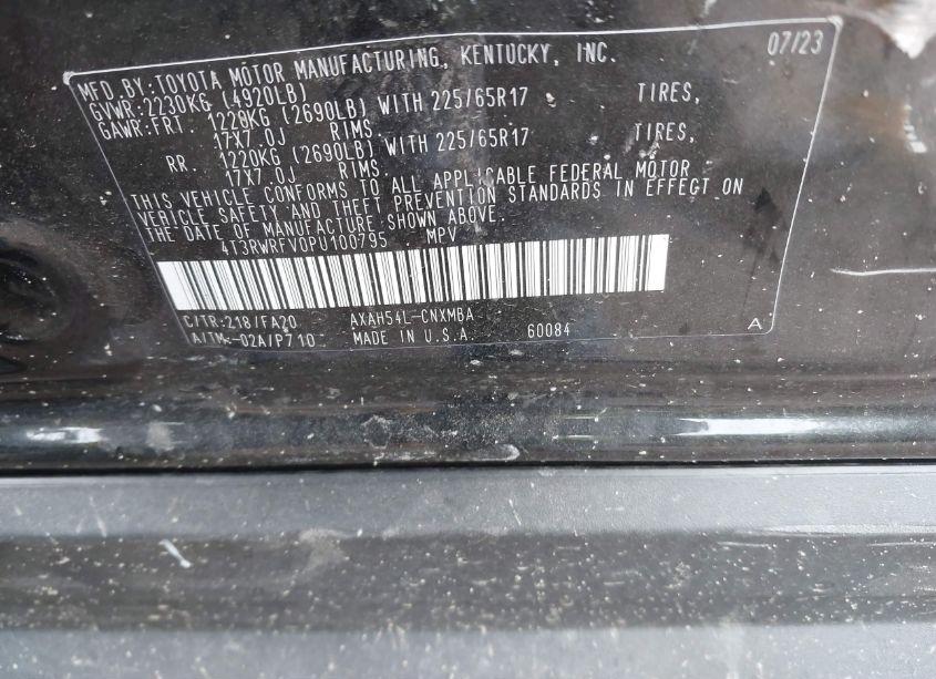 Photo 9 of 2023 Toyota Rav4 HYBRID XLE (VIN 4T3RWRFV0PU100795)