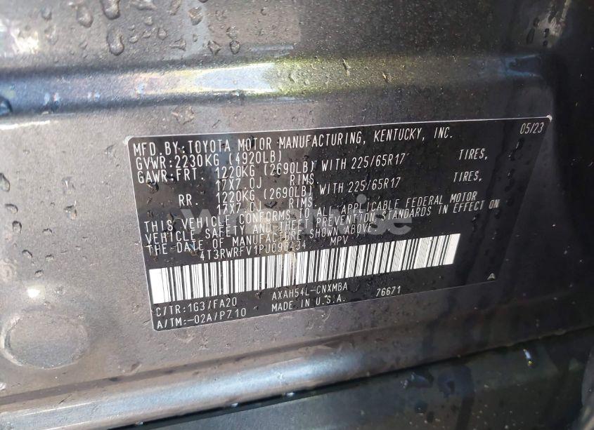 Photo 9 of 2023 Toyota Rav4 HYBRID XLE (VIN 4T3RWRFV1PU096434)