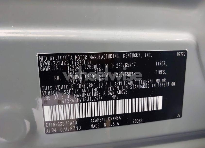 Photo 9 of 2023 Toyota Rav4 HYBRID XLE (VIN 4T3RWRFV1PU102474)