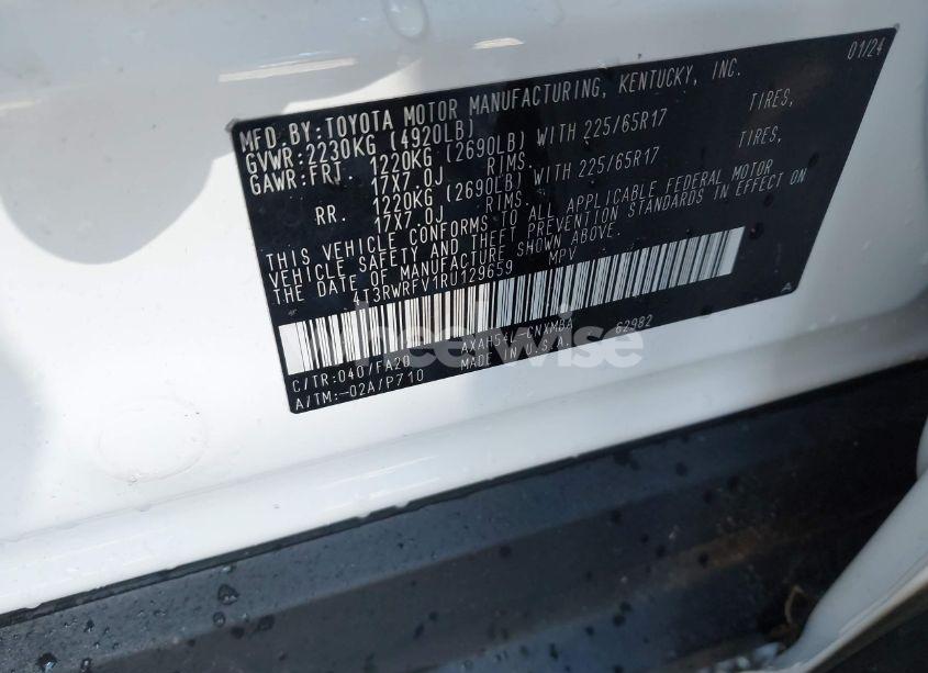 Photo 9 of 2024 Toyota Rav4 HYBRID XLE (VIN 4T3RWRFV1RU129659)