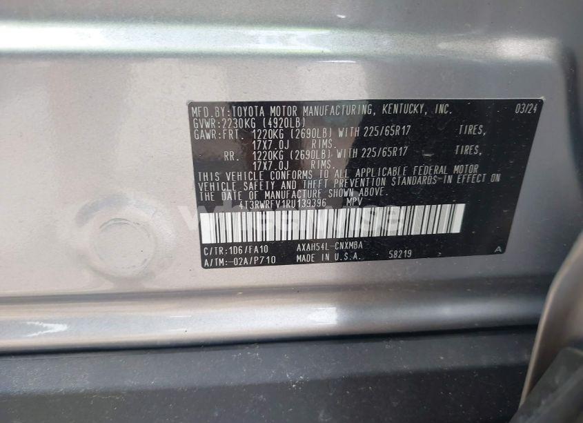 Photo 9 of 2024 Toyota Rav4 HYBRID XLE (VIN 4T3RWRFV1RU139396)