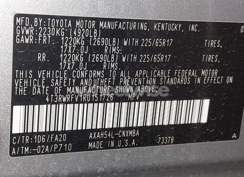 Photo 9 of 2024 Toyota Rav4 HYBRID XLE (VIN 4T3RWRFV1RU151726)