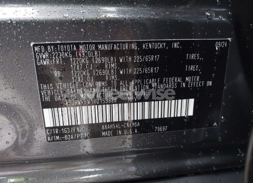 Photo 9 of 2024 Toyota Rav4 HYBRID XLE (VIN 4T3RWRFV1RU159888)