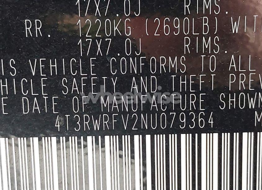 Photo 9 of 2022 Toyota Rav4 HYBRID XLE (VIN 4T3RWRFV2NU079364)