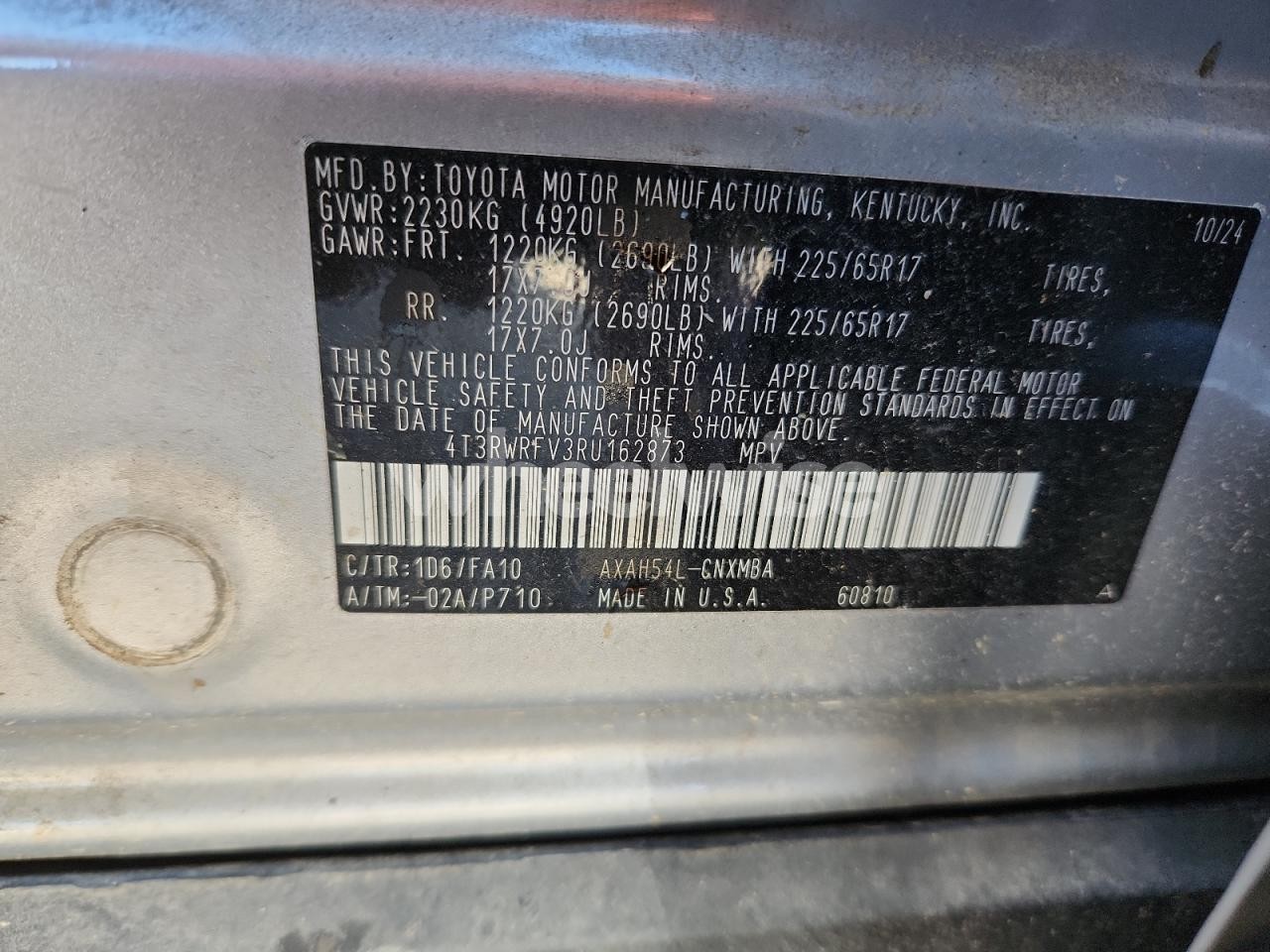 Photo 14 of 2024 TOYOTA RAV4 XLE (VIN 4T3RWRFV3RU162873)