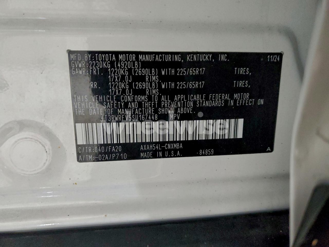 Photo 14 of 2025 TOYOTA RAV4 XLE (VIN 4T3RWRFV5SU167448)