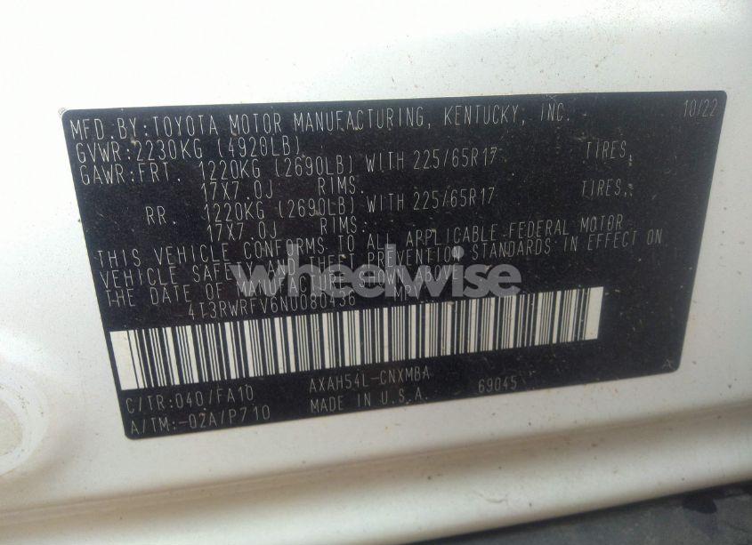 Photo 9 of 2022 Toyota Rav4 HYBRID XLE (VIN 4T3RWRFV6NU080436)