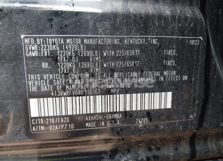 Photo 9 of 2024 Toyota Rav4 HYBRID XLE (VIN 4T3RWRFV6RU110167)